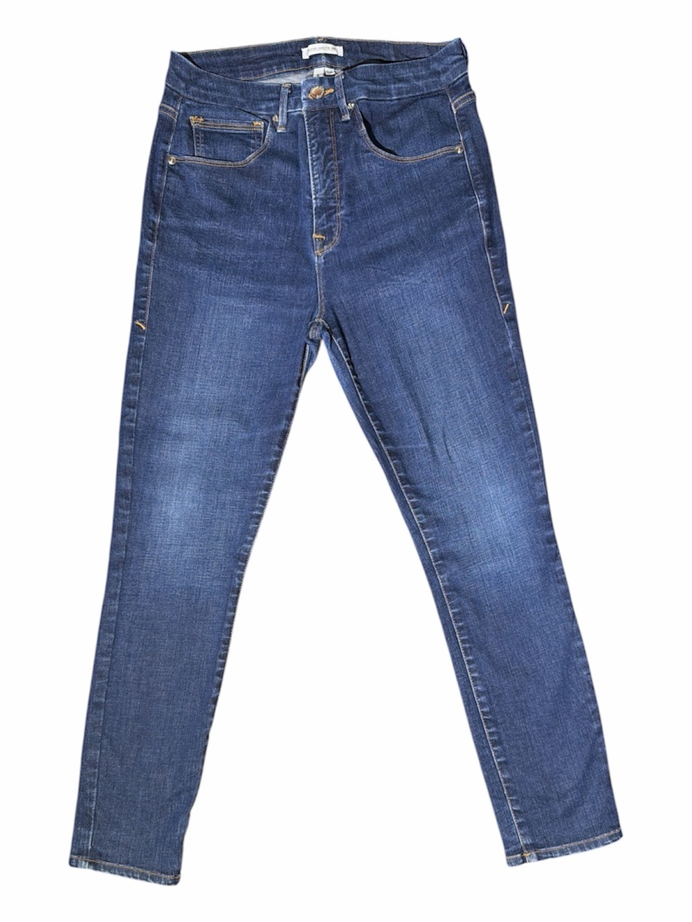 Good American Dark Indigo Ankle Skinny Jeans - Women - Picture 3 of 12